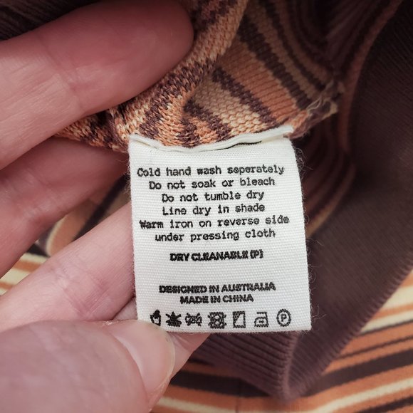 NAGNATA / S / NEW Women's Knit Yoni Shorts and Lucid Bra Top Set - Sahara Stripe - Picture 8 of 14